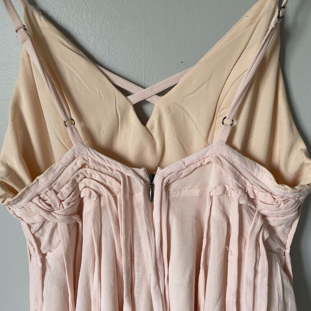 Kimchi Blue Blush Pink Pleated Mini Dress - Picture 7 of 12